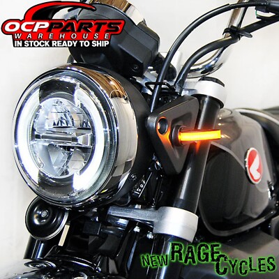 NEW RAGE CYCLES 2018 - CURRENT HONDA MONKEY FRONT TURN SIGNALS MINKEY-FB
