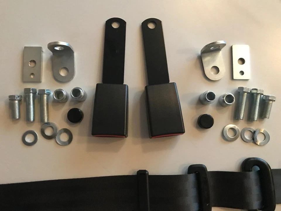 Automatic 3-Point Safety Belt 2 Pieces Seat Attachment 69-85 Porsche 911 New - Image 2 of 4