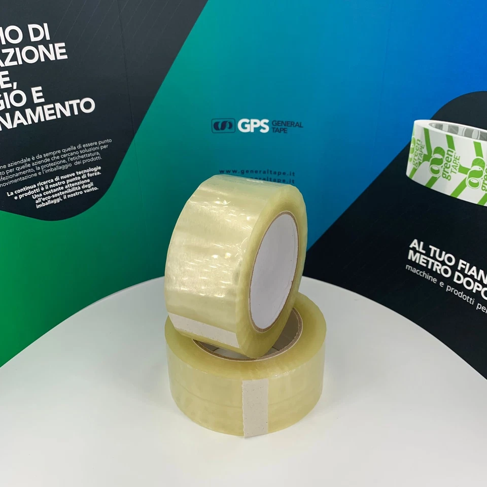 GENERAL TAPE 36 ROTOLI NASTRO ADESIVO 50 X 132 SCOTCH TRASPARENTE CLEAR IMBALLAGGIO