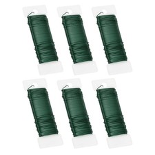 112Yard Floral Wire Flexible Paddle Wire 6Roll 20 Gauge Florist Wire Green