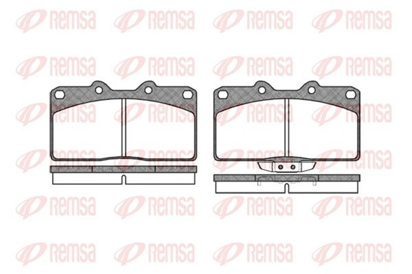 Bremsbelagsatz Scheibenbremse Remsa 0355.02 FüR 3000 Mitsubishi GT GTO 4WD Z16A-image
