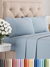 Queen Size 4 Piece Sheet Set - Comfy Breathable Cooling Bed Sheets Set - Ho...