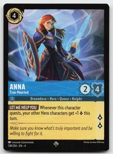 Anna - True-Hearted 138/204 Super Rare Ursula's Return Lorcana Near Mint