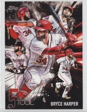 2017 Topps Five Tool Topps.com Online Exclusive 5x7 40/49 Bryce Harper #5T-2 o7m