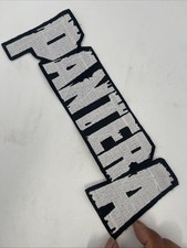 Pantera Metal Band Logo XL Back Patch: Iron On, Quality Embroidery, 10 1/2” X 4”