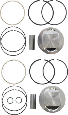 KB Performance Forged Piston Kit 110ci 4.00in +.010 10:1 Twin Cam
