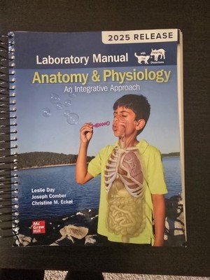 Anatomy & Physiology Lab Manual 2025 McGraw Hill Spiral Bound ISBN 9781265043001
