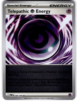 Pokemon Telepathic Psychic Energy Perfect Order 88/88 Reverse Holo Near Mint