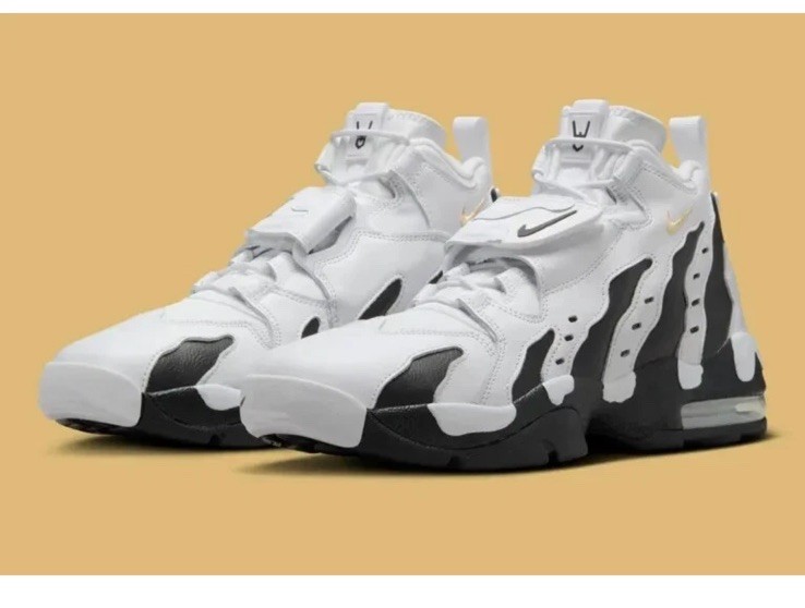 DD16 3点 Nike Air DT Max 96 Diamond Turf Deion Sanders White Black HM9236