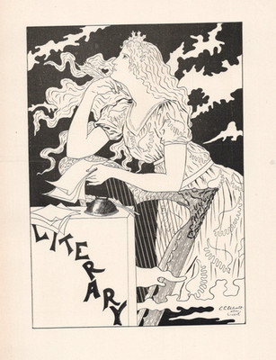 1899 Oberlin Hi-O-Hi Page Literary Section Illustration