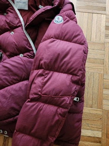 Moncler Lioran Down Jacket Puffer Coat 4 Genuine Maya Burgundy XL *SHIPS TODAY image 11