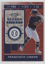 2020 Chronicles Contenders Optic Ruby Wave Prizm /199 Francisco Lindor #17 h3a