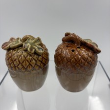 Acorn Salt And Pepper Shakers Harvest Fall Thanksgiving Holiday