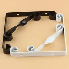 2pcs Creative Iron Art Triangle Bracket Roll Bracket Wall Shelf Iron (White)