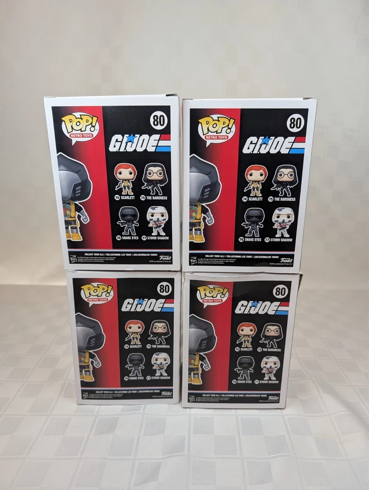 Gi Joe Funko Pop Figure #80 Cobra B.A.T. BAT LOT of 4! - Image 2 of 4