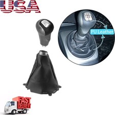 6 Speed Silver Gear Shifter Knobs Boot Cover For For Honda Civic 2006-11 6 Speed Silver Gear Shifter Knobs Boot Cover For For Honda Civic 2006-11