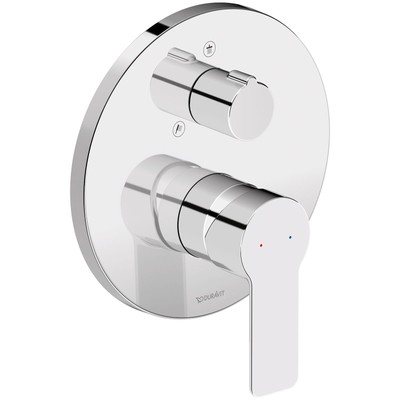 Duravit D-Code Einhebel-Brausemischer mit Umstellventil chrom DC4210012010