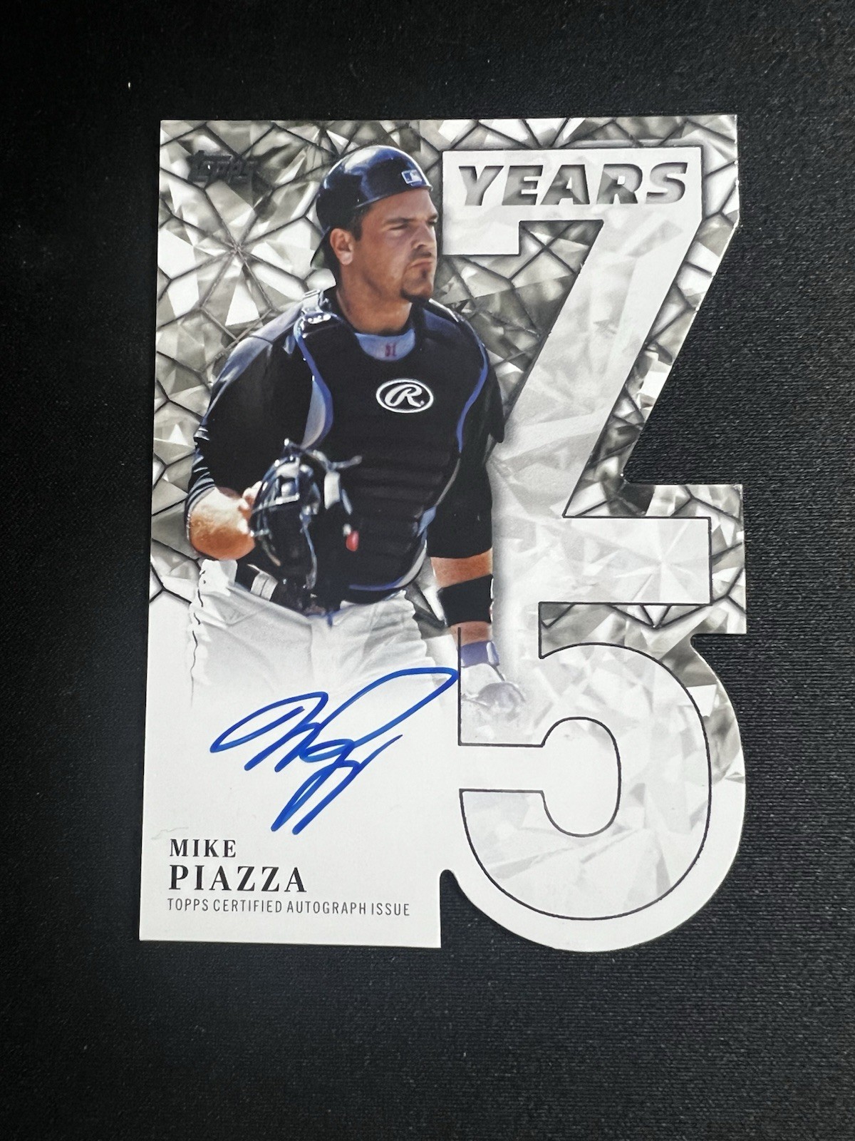 Mike Piazza 2026 Topps  /75 - 75 Years of Topps Autograph Die-Cut  - NY Mets