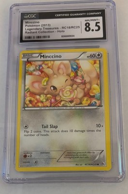 CGC 8.5 Minccino Legendary Treasures RC18/RC25 Radiant Collection