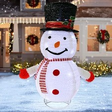 LED Schneemann 77cm Weihnachtsdeko Beleuchtete Weihnachtsdekorationen Zusammenfa