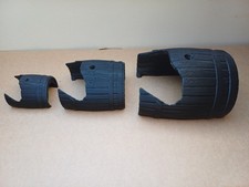 Wooden Barrel Reptile Hide Tunnel Vivarium Terrarium Decor | 3 Types 3 Sizes