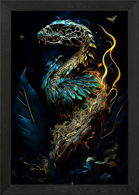 Monster Knochen gerahmtes Wandbild Poster Leinwanddruck Bild
