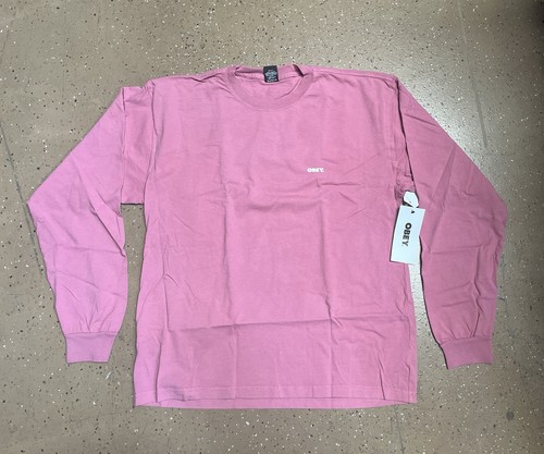 Tee shirt Obey Chaos & Entropy L/S couleur Mesa Rose taille XXL NEUF - Photo 2/2