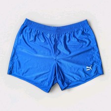 Puma Glanz Shorts XXL Football Gym Pants Vintage Retro Handball Blue Sports Gym