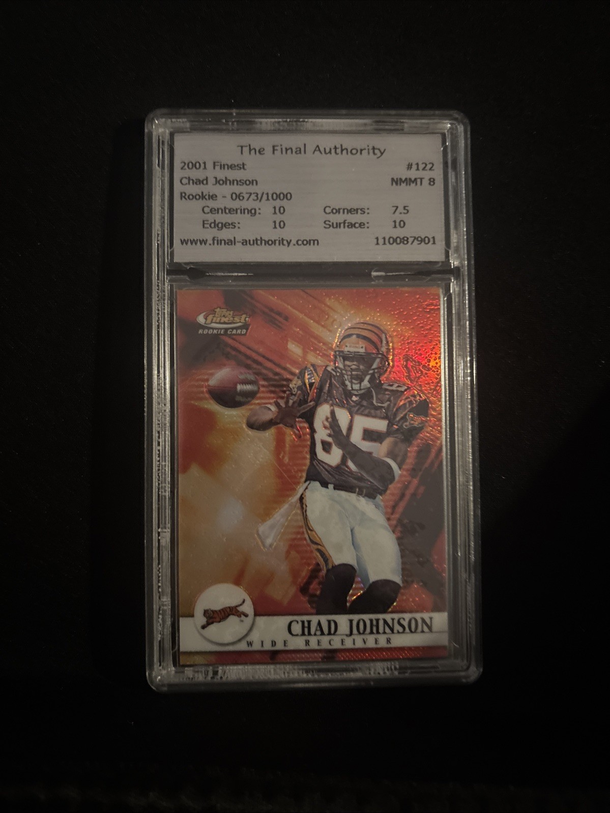 2001 Topps Finest - Chad Johnson #122 /1000 (RC)