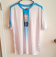 Argentina Lionel Messi #10 Officially Licensed Soccer Jersey, Size M White/Blue
