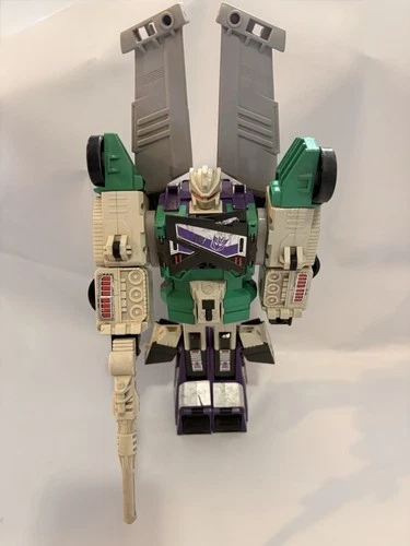 Vintage 1987 Hasbro Transformers G1 Sixshot Action Figure w/gun