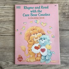Rhyme And Read With The Care Bear Cousins Coloring Book USED Vintage 1985 RARE