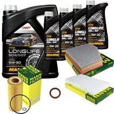 MANN Inspektionspaket 9L MANNOL Longlife 5W-30 f�r BMW E61 535d E60 E64 635d