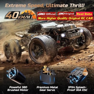 4WD RTR Brushless High Speed Monster 4X4 All Terrain Off-Road Fast RC Car 40KM/H