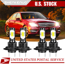 For Mercedes-Benz C250 C300 C350 - 4PC Combo Headlight High  Low Beam LED Bulbs