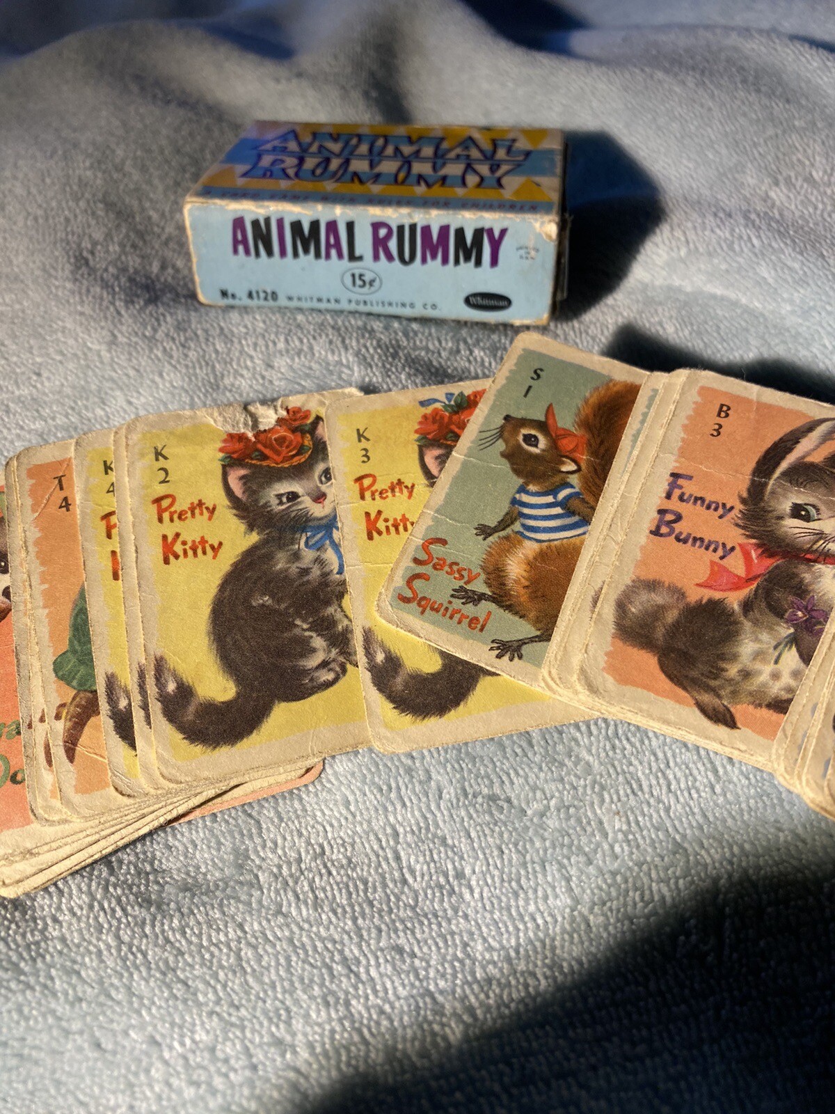 Vintage Animal Rummy Card game 4120 Whitman eBay