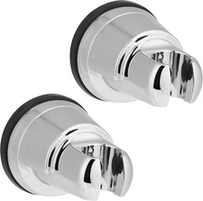 2 Pack Vacuum Suction Cup Shower Head Holder Removable Bracket Height Adjustable