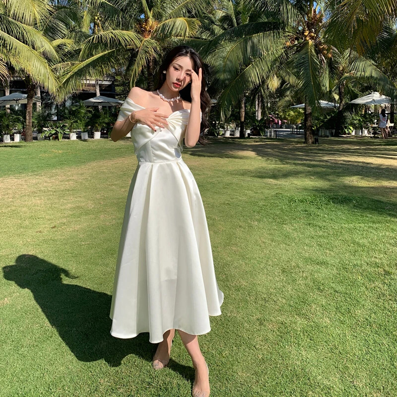 Hot Selling Sexy Dress Summer Womens Elegant A-Line Midi Dresses Female New
