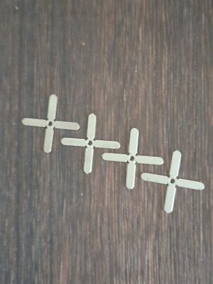 4x Ersatz Propeller Stützen 4 Blatt Flugzeug Modell Lockhead Gemini 1:200
