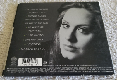 Adele – 21 / XL Recordings – 88697853012 - CD, Album, Digipack US