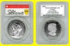 2022 PULSATING Peace Dollar PCGS PR 70 Ultra High Relief S Blunt Shield pop 75