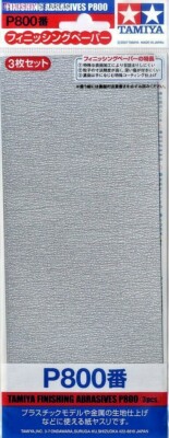 Tamiya Finishing Abrasives P800 (3pcs.) - 87055 - CLST