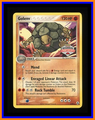Golem - 6/92 - EX Legend Maker - Regional Championships Promo - Pokemon Karte