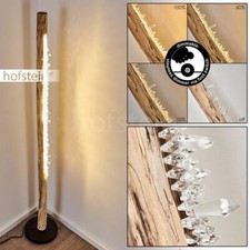 LED dimmbar Steh Boden Stand Lampen Holz/Glitzer Wohn Schlaf Zimmer Beleuchtung