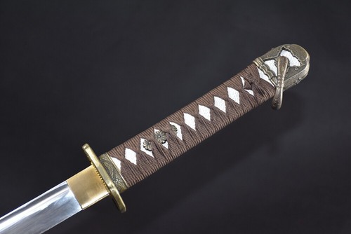 78 cm Militär Schwert Japanisch Samurai Katana Hoch Manganstahl Klinge Holz Saya - Bild 4 von 12