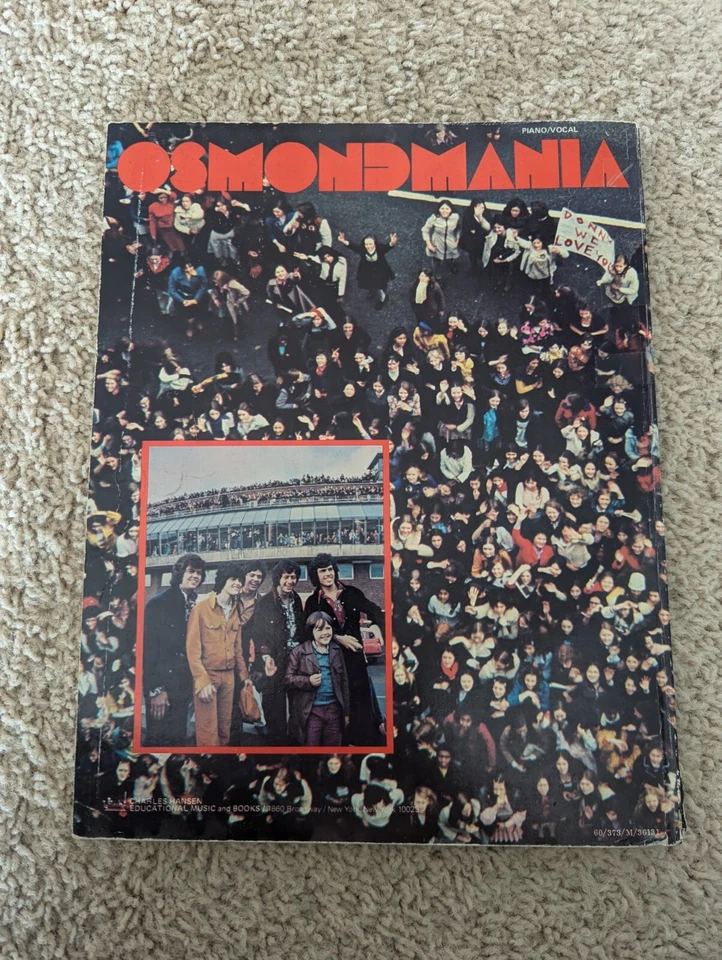 Rare Songbook/Piano Vocal 1972 73 Osmondmania Donny Osmond Good Condition 70s - Image 2 of 4