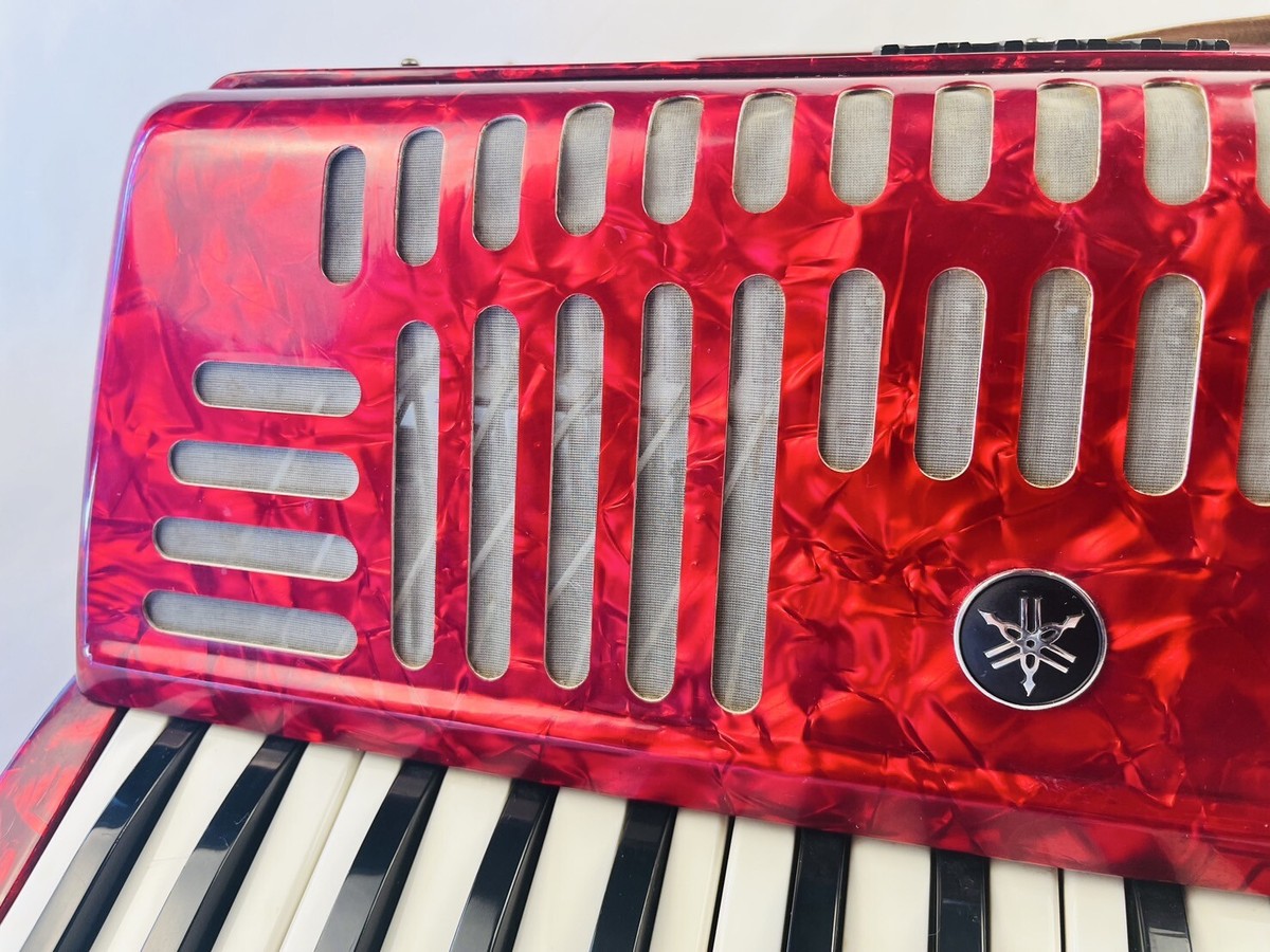 YAMAHA SOPRANO 32 アコーディオン YAMAHA Accordion A-32B 8905 32 Key Green Good Condition with