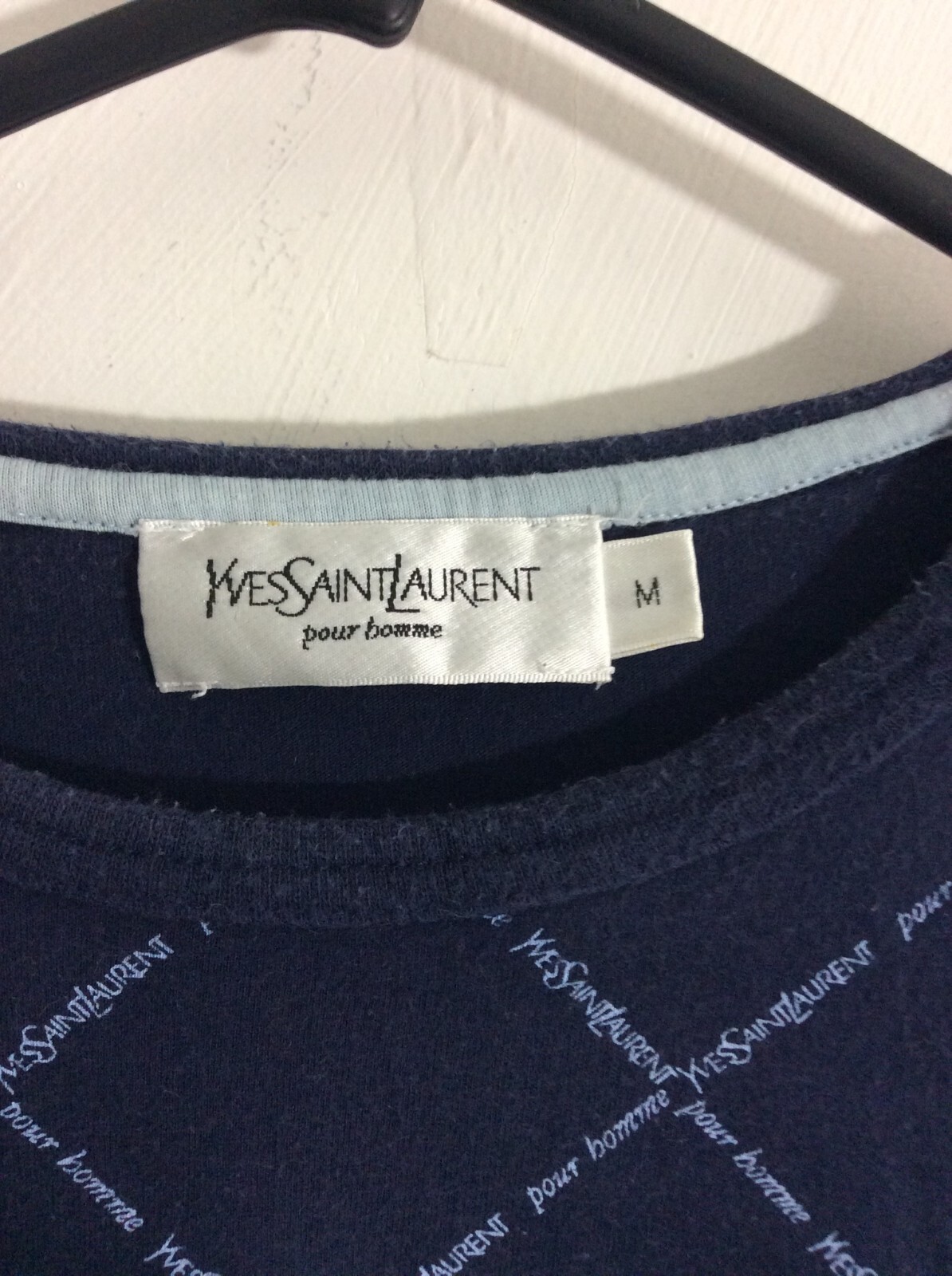 T shirt monogramma YSL yves Saint Laurent M vintage