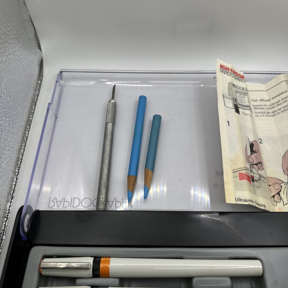 VINTAGE KohINoor Rapidograph 7 Pens Slim Pack 3165SP7 eBay