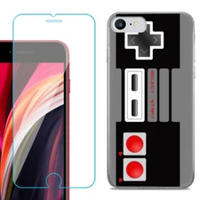 Slim Phone Case for iPhone SE 2022, with Tempered Glass - Game Controller